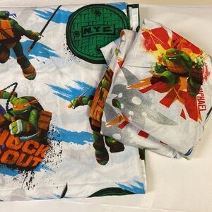Nickelodeon Teenage Mutant Ninja Turtles TMNT Flat & Fitted Sheets  White